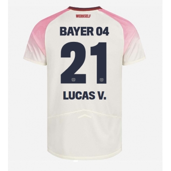 Billige Fotballdrakt Bayer Leverkusen Lucas Vazquez #21 Replika Bortedrakt 2025-26 Kortermet